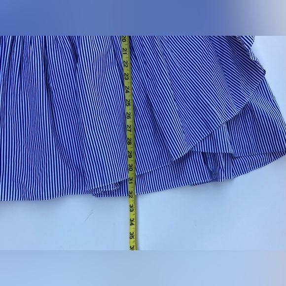 J. Crew Striped Ruffled Tiered Wrap Skirt - Picture 13 of 13